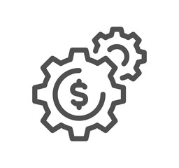 Money and payment icon outline and linear symbol.