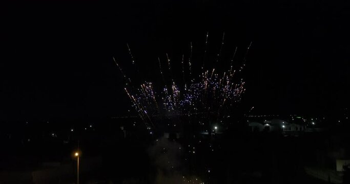 Fireworks in SlowMotion 5x DroneMade 