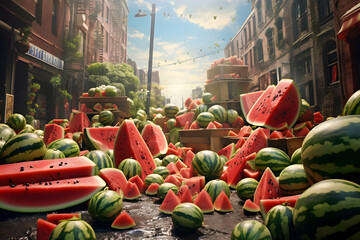 national watermelon day theme