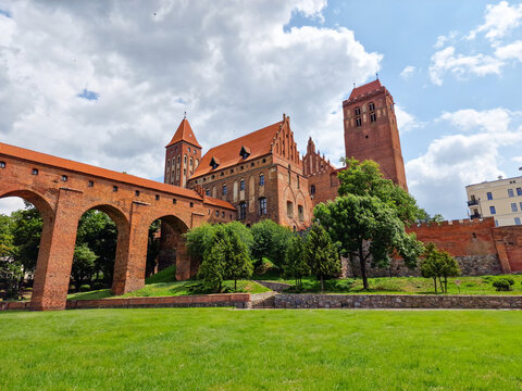 Kwidzyn, Poland - July 4, 2023: view of the Castle and Cathedral in Kwidzyn. Poland
