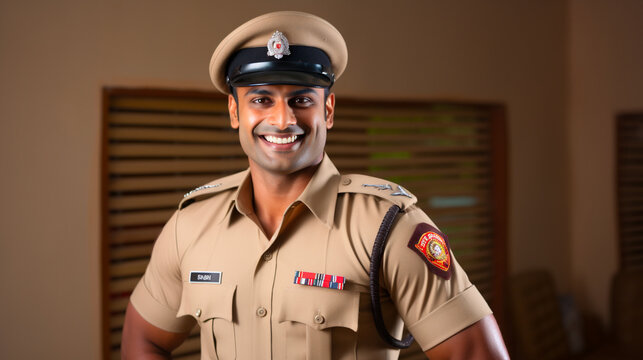 indian police uniform khaki
