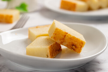 Traditional Chinese baked sweet cassava cake