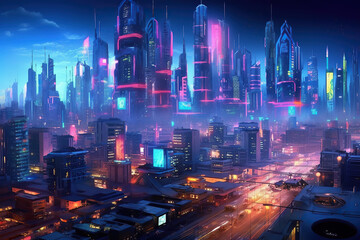 Cyberpunk Cityscape