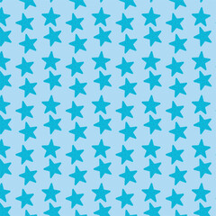 Light blue seamless seashells pattern