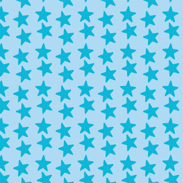 Light blue seamless seashells pattern