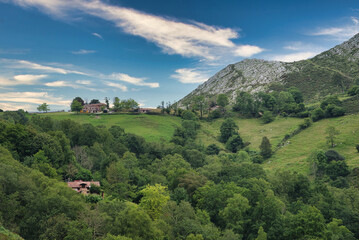 Fototapeta na wymiar Les Praeres, Sierra de Peñamayor, Nava municipality, Asturias, Spain