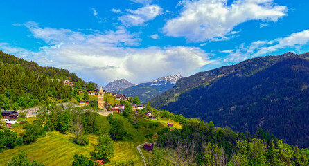 St. Peter in der Region Plessur, Gemeinde Arosa im Kanton Graubünden (Schweiz)