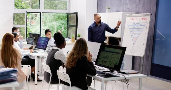 Corporate Training Presentation In Classroom