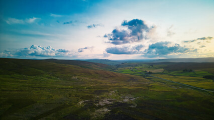Fototapeta na wymiar Scenic landscape photo in Yorkshire