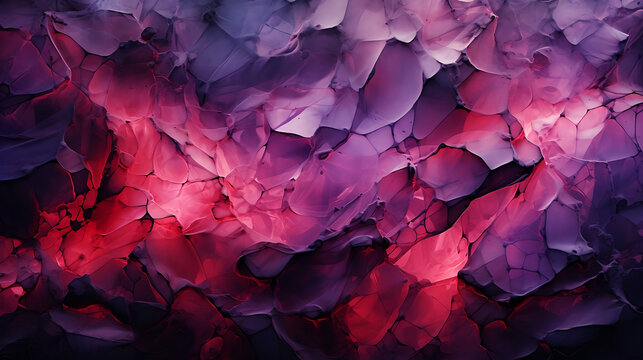 Crimson red and purple unique nether underworld surface texture - Generative AI