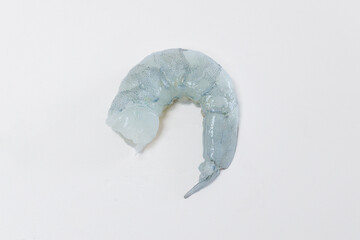 Headless Raw  Blue Shrimp from Ecuador  - obrazy, fototapety, plakaty