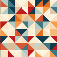 geometric flat design seamless pattern