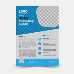 template business flyer template design, marketing proposal, promotion, advertise,