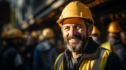construction worker man Generative Ai