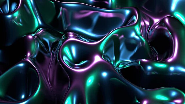 loop de ondas abstractas de ne&oacute;n