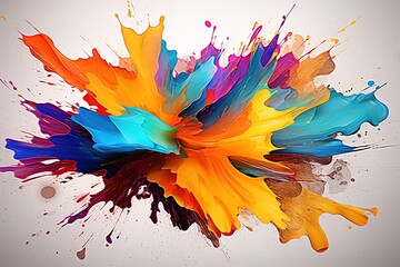 Whirling Chroma Abstract paint, splatters, Colorful, Dynamic, Expressive, Spontaneous, Color