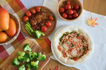 秋の食卓でお家パーティー料理
