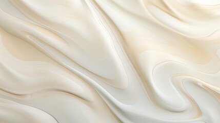 Digital fluid liquid wave background. White liquid marble glaze texture.