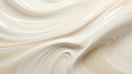 Digital fluid liquid wave background. White liquid marble glaze texture.