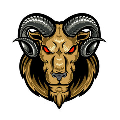 Goat head mascot