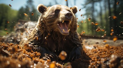 A Bear's Delight: Consuming the HoneyA Bear's Delight: Consuming the Honey