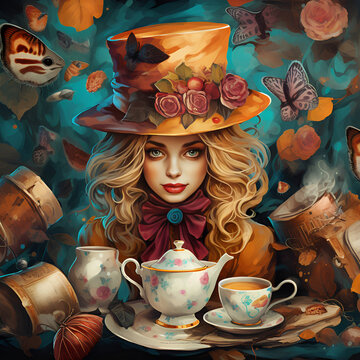 Enchanting Wonderland Tea: A Girl's Mad Hatter Adventure