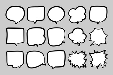 Comic bubbles for design purposes