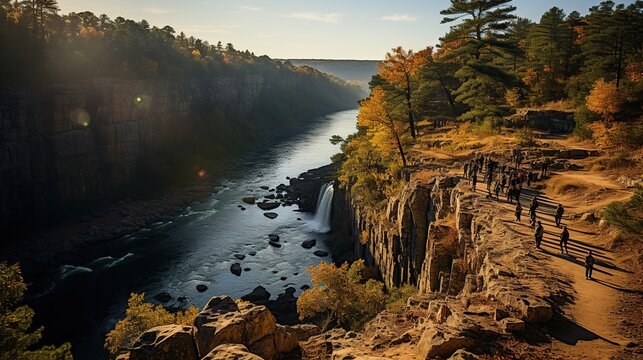 The Breathtaking Beauty: High Cliff Complements Nature's Splendo