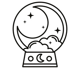 Moon sun witch
