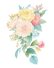 Watercolor Flower Clipart Set: Realistic Floral Illustrations for Simple and Elegant Bridal Designs, Wallpaper, Greetings, Wallpapers, Fashion
