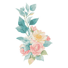 Watercolor Flower Clipart Set: Realistic Floral Illustrations for Simple and Elegant Bridal Designs, Wallpaper, Greetings, Wallpapers, Fashion