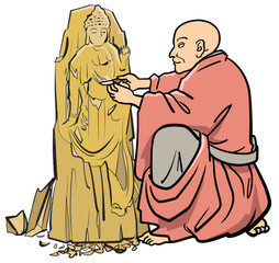 仏師-木彫の仏像