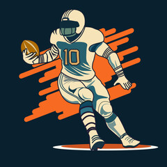 Obraz premium Football player sport art