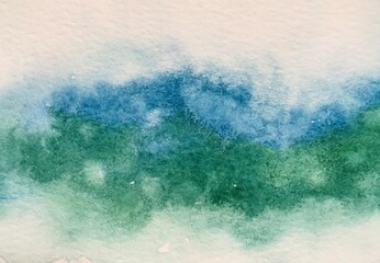 Abstract watercolor background. Watercolor on paper. Hand painted.