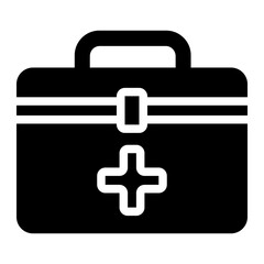first aid kit glyph icon