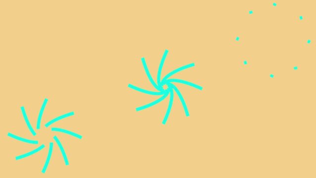 abstract floral background animation