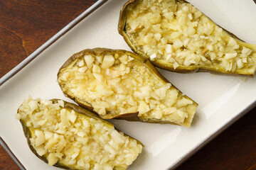 Special Chinese Seasoning Vegetable Eggplant with Minced Garlic