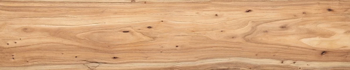 Poster  Elm wood texture. Extra long elm planks texture background. Wide abstract texture background. © suey