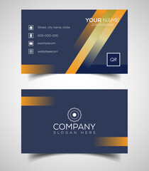 Double-sided creative and modern business card template. Vector illustration