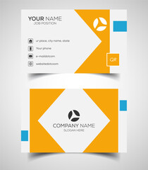 Double-sided creative and modern business card template. Vector illustration