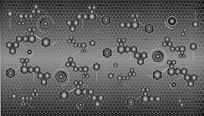 silver hexagon wallpaper