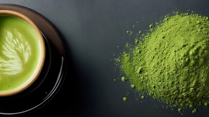 日本の抹茶、茶道、背景｜Japanese matcha, tea ceremony, background, Generative AI