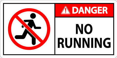 Prohibition Sign, No Running Symbol