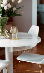 table and chairs. generative ai.