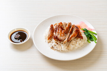 Roasted duck on rice