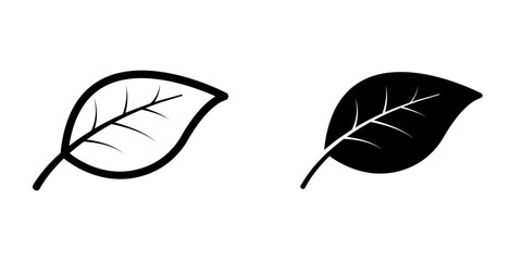 Leaf icon. sign for mobile concept and web design. vector illustration