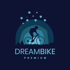 Dream Bike logo design vector illustration 