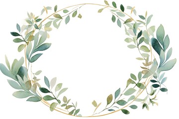Vintage Luxury wedding invitation card template. template, Water Color Pastel Flower and bloom, Wedding decorative perfect rectangle frame border with gold line art, leaves branches, foliage. Elegant