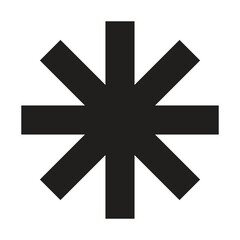 asterisk icon vector