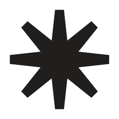 asterisk icon vector